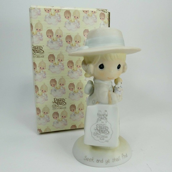 SEEK AND YE SHALL FIND Precious Moments Figurine E-0005 1984 Membership PBHV0 - Picture 1 of 12